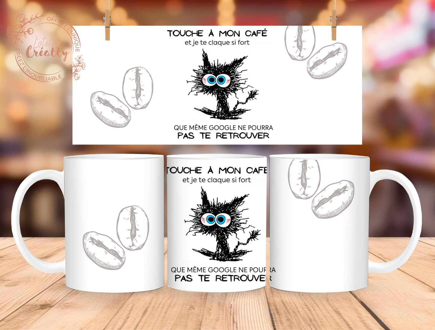 Mug Personnalisée – Qualité Premium AAA, Compatible Lave-Vaisselle
