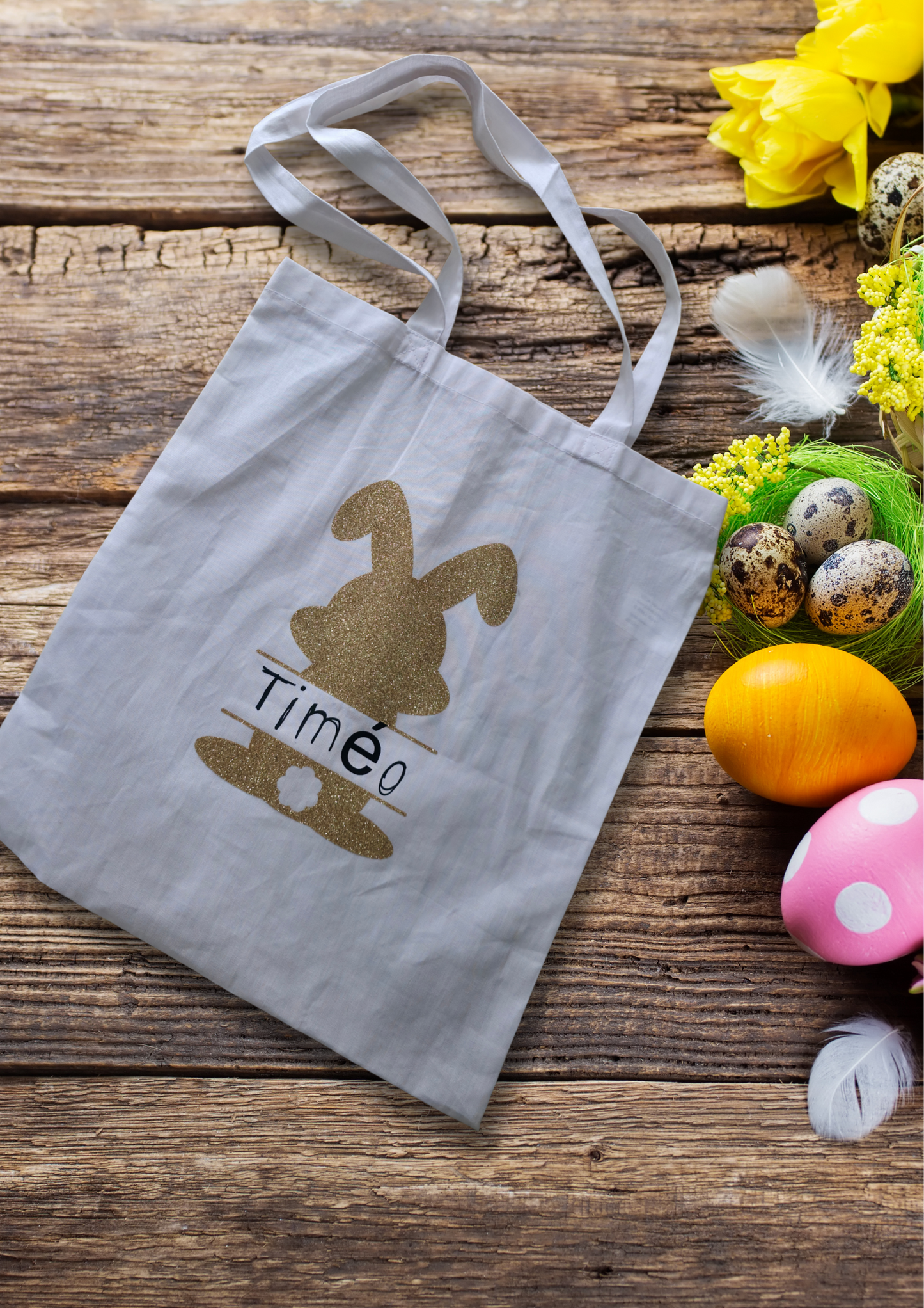 🐣 Sac Personnalisé - Spécial Chasse aux Œufs de Pâques 🎨