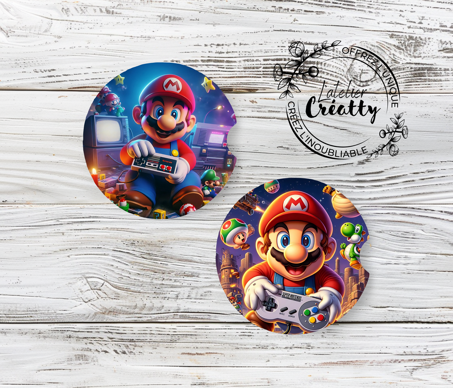 🍄 Dessous de Verre Mario - Pour une Touche Geek et Fun ! 🎮
