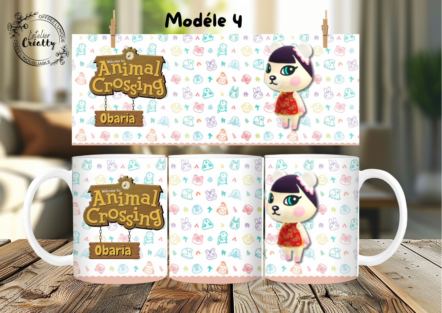 ☕ Tasse personnalisée – Univers île cosy (inspirée d’un jeu culte)