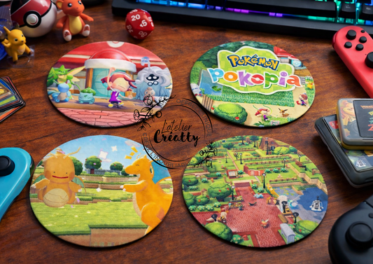 🎮 Dessous de verre Pokopia – Univers Gaming Cosy