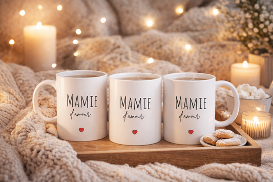 ☕ Mug « Mamie d’amour »