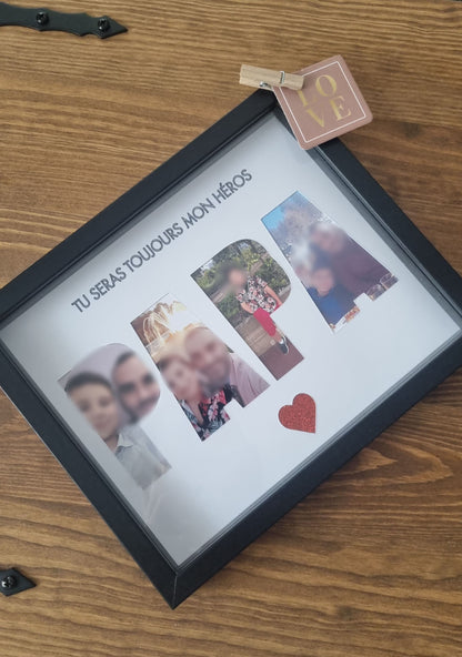Cadre personnalisé – Fête des Pères 🎁✨